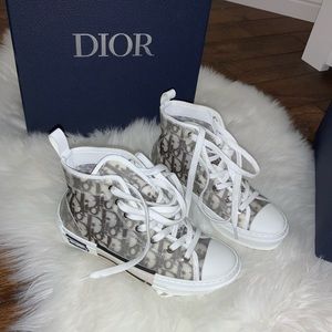 NEW Dior OBLIQUE sneakers high b23
